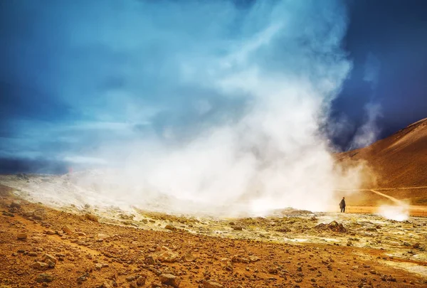 İzlanda Şofben buharlar ve güzel doğa.