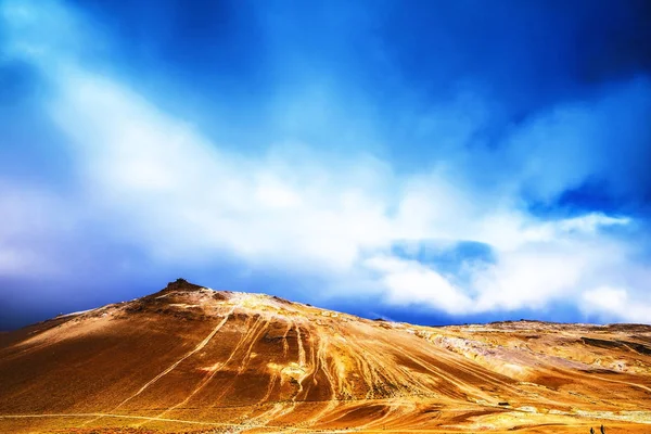 Islandština gejzír páry a malebné přírody. — Stock fotografie