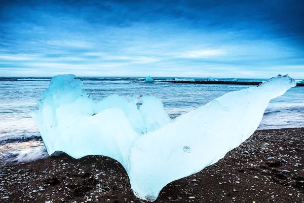 Παγετώνες στις ακτές της Ισλανδίας. — Φωτογραφία Αρχείου