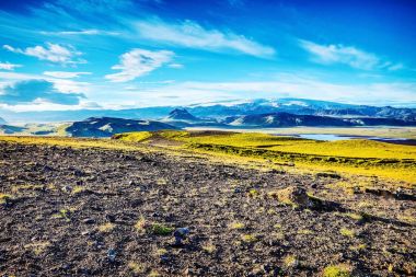 İzlanda doğanın güzel doğal peyzaj.