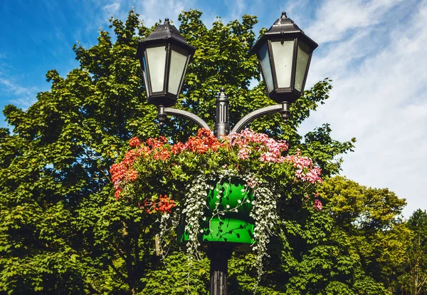 Schöner herbstlicher Park in Riga. — Stockfoto