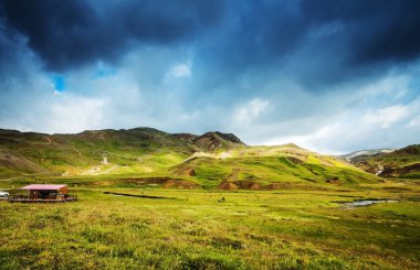 İzlanda doğanın güzel doğal peyzaj.