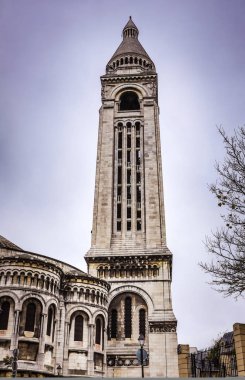 Montmartre, Fransa 'daki Basilica Sacre Coeur.
