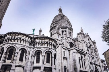 Montmartre, Fransa 'daki Basilica Sacre Coeur.