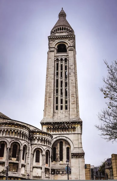 Bazylika Sacre Coeur w Montmartre, Paryż, Francja. — Zdjęcie stockowe