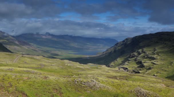 Prachtige Schilderachtige Landschap Van Ijslandse Natuur Beelden — Stockvideo