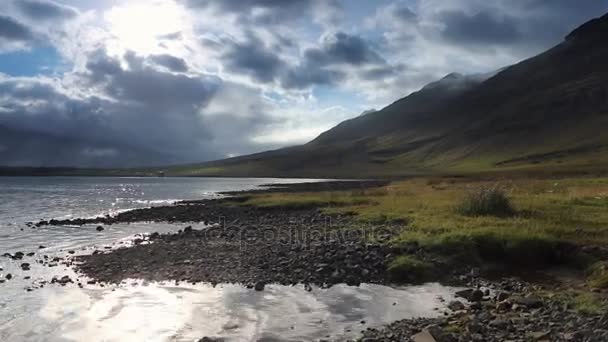 Szép Festői Táj Izlandi Jellegű Felvétel — Stock videók