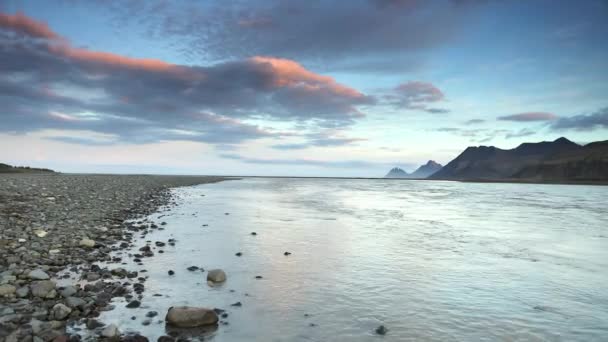 Vackra Natursköna Landskapet Isländska Naturen Film — Stockvideo