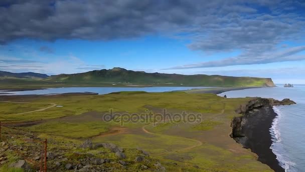 Beautiful Scenic Landscape Icelandic Nature Footage — Stock Video