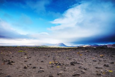 İzlanda doğanın güzel doğal peyzaj.