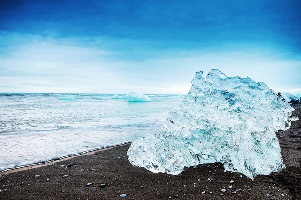 Ghiacciai Sulle Spiagge Dell Islanda — Foto Stock