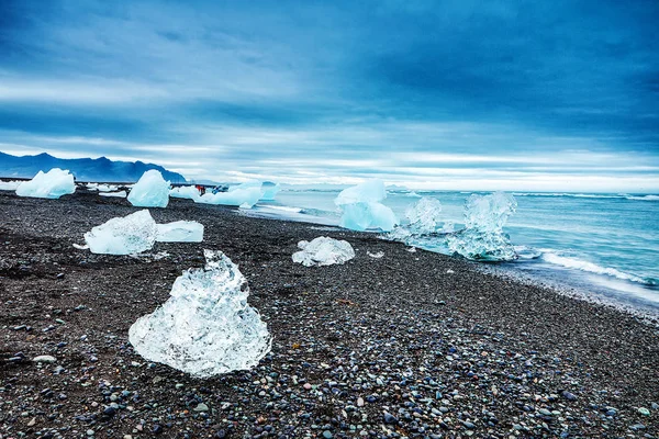 Παγετώνες Στις Ακτές Της Ισλανδίας — Φωτογραφία Αρχείου