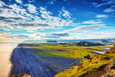 İzlanda doğanın güzel doğal peyzaj.