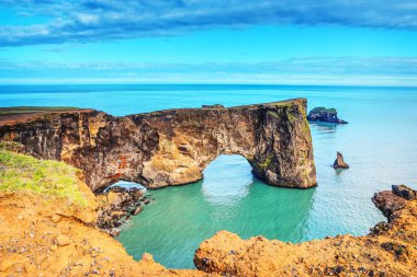 İzlanda doğanın güzel doğal peyzaj.