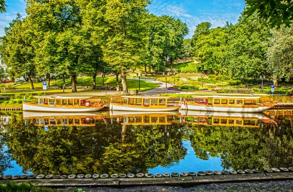 Beautiful Autumn Park Riga — Stock Photo, Image