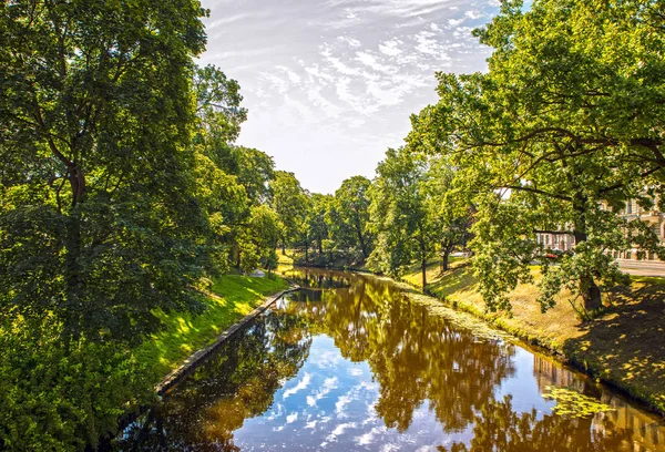 Beautiful Autumn Park Riga — Stock Photo, Image