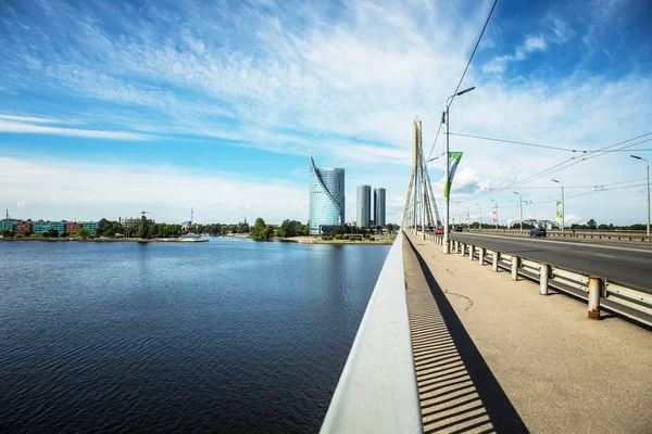 Ponte Velha Cidade Europeia Riga — Fotografia de Stock