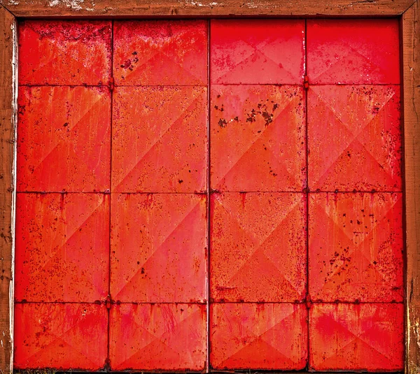 Roter Metall Hintergrund Nahaufnahme — Stockfoto