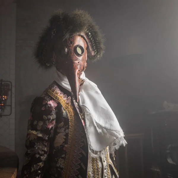 Acteur Dans Steam Masques Punk Costumes Anciens Intérieur — Photo