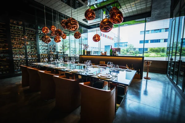 Pekin, Çin - 01 Haziran 2019: Çin 'de modern iç tasarımlar.