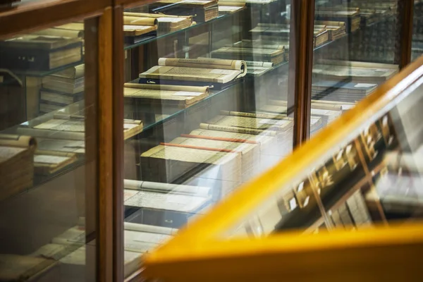 Beijing China June 2019 Traditional Chinese Library Shelves Old Modern — Stockfoto