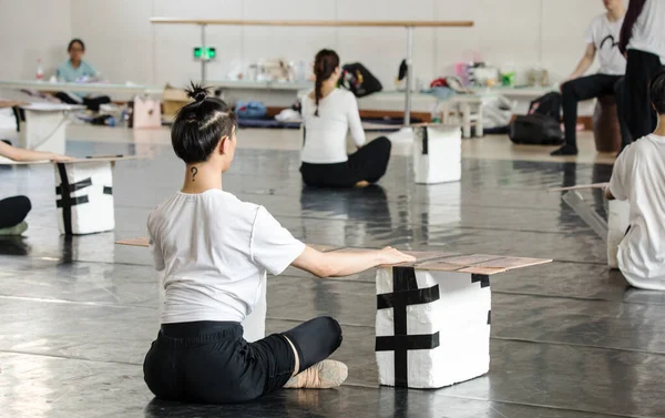 Pechino Cina Giugno 2019 Formazione Del Balletto Del Teatro Cinese — Foto Stock