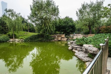 Geleneksel Çin şehri Bahçe Parkı.