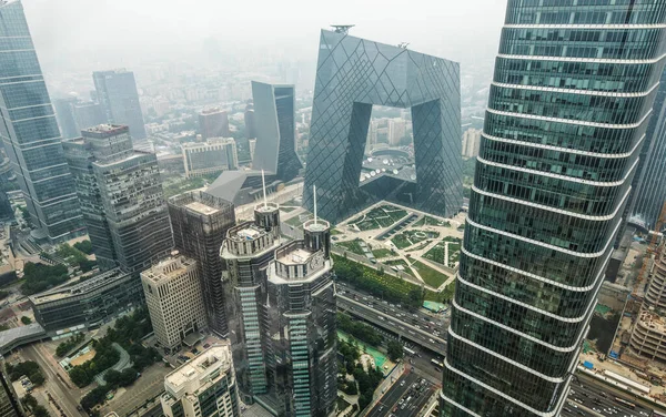 Beijing China Junho Vista Superior Arquitetura Moderna Pequim — Fotografia de Stock
