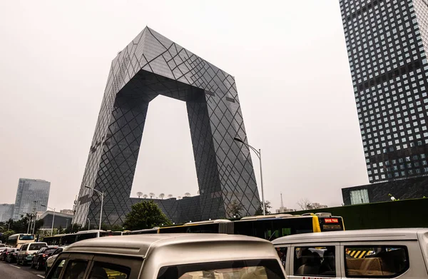 Pekin Chiny Czerwca Nowoczesna Architektura Pekinie Zbliżenie — Zdjęcie stockowe