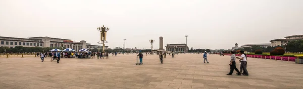 Beijing China Junho 2019 Praça Tiananmen Localizada Centro Pequim Capital — Fotografia de Stock