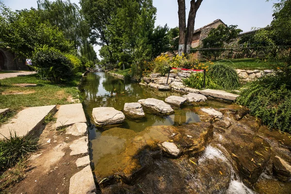 Geleneksel Çin Şehri Bahçe Parkı — Stok fotoğraf