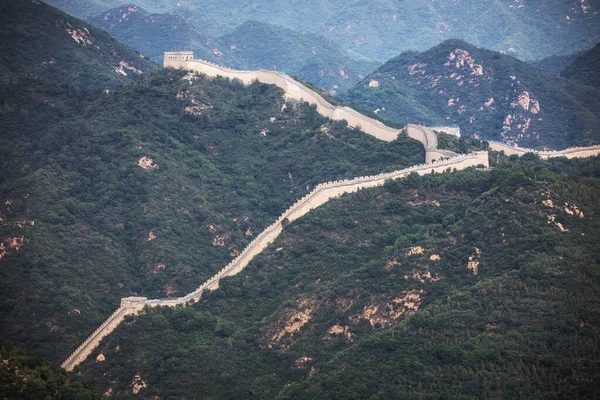 Vista Montanha Grande Muralha China — Fotografia de Stock