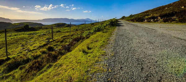 Bellissimo Paesaggio Panoramico Sorprendente Natura Scozzese Strada Sentiero Montagna — Foto Stock