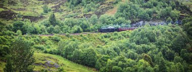 İskoçya, Birleşik Krallık - 30 Mayıs 2019: Hogwarts Ekspresi, Londra, King 's Cross Station 9.. 