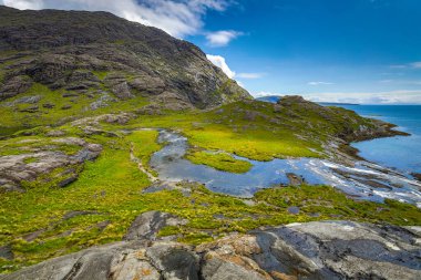 İskoçya doğasının güzel manzarası.