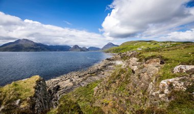 İskoçya doğasının güzel manzarası.