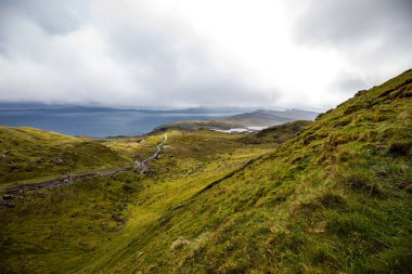 İskoçya doğasının güzel manzarası.