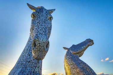 Falkirk, Iskoçya-30 Mayıs: Kelpies: Iskoçya 'nın 100 ft at-Head heykeller. 