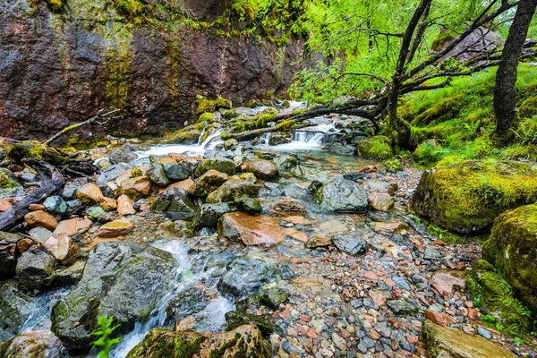 Paisagem Pitoresca Rio Montanha Com Natureza Tradicional Escócia — Fotografia de Stock