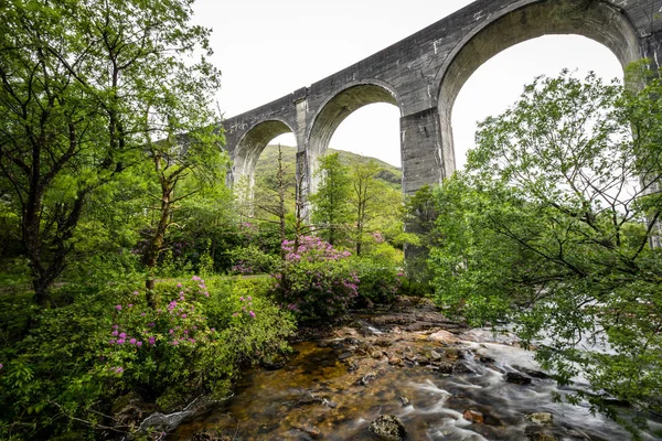 Ponte Velha Pitoresca Paisagem Manhã Escócia — Fotografia de Stock