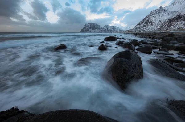 Traditional landscape of Norwegian nature. — ストック写真