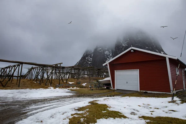 Paisagem tradicional de natureza norueguesa . — Fotografia de Stock