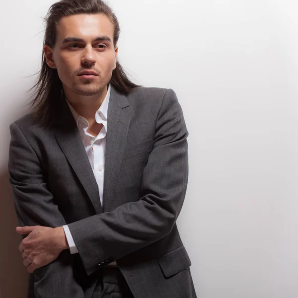 Handsome young elegant man studio portrait. — Stock Photo, Image