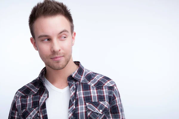 Guapo joven elegante hombre estudio retrato . — Foto de Stock