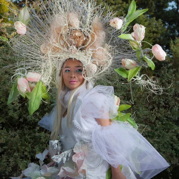 Sensueel aziatisch meisje in sprookje fantasie stylization. — Stockfoto