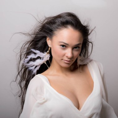 mooi meisje studio portret.