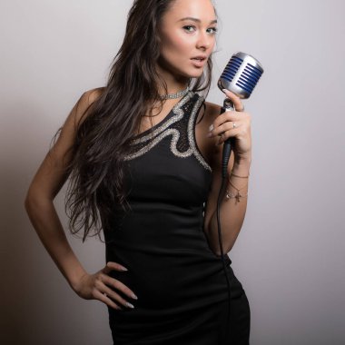 mooi meisje studio portret.