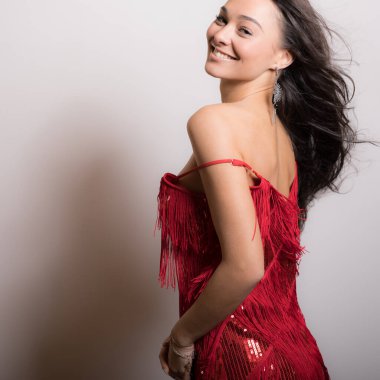 mooi meisje studio portret.