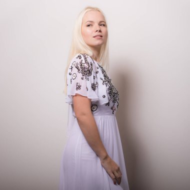 mooi meisje studio portret.