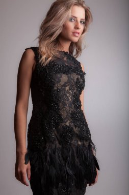 mooi meisje studio portret.